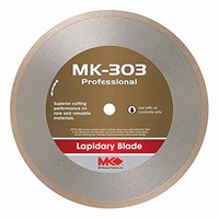 8" x 0.025" x 5/8" MK303 Diamond Lapidary Blade for cutting stone or glass