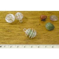 Spiral Bead Cage for Beads, Crystals or Stones, 15mm