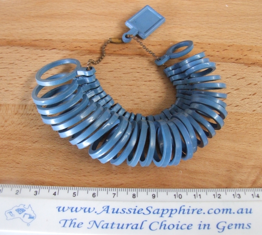 Australian A-Z, 1+6 Finger Gauge Ring Sizer Half Sizes - Pod Jewellery