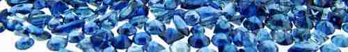 Selection of fine blue Reddestone Creek sapphires from Glen Innes