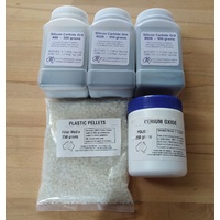 STARTER KIT 3:  for rotary tumbling with silicon carbide and cerium oxide
