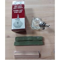 Dopping Kit for Cabbing - dops, wax and spirit lamp