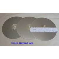 6 inch Diamond Laps with PSA (sticky) Back