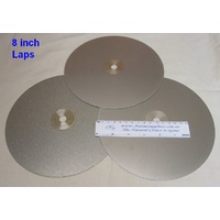 8 INCH DIAMOND LAPS WITH PLAIN (NON-STICKY) BACK
