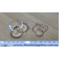 Reversible Display Cone Stand - round clear plastic