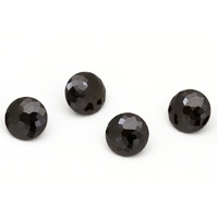Black Spinel - Checkerboard Round Cut (you select size)