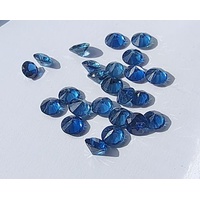 . Reddestone Blue Sapphire - Small Round Brilliant - you choose size