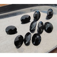 Black Spinel - Checkerboard Oval Cut (you select size)