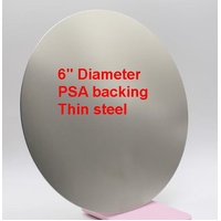 Steel backing disc with PSA to use with magnetic laps