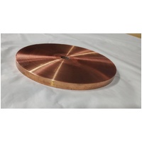 Solid 6" copper lap for pre-polish or final polish, quality alloy