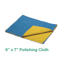 BRILLIANT Polishing cloth 6 "x 7" double sided