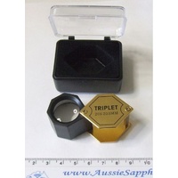 20X Jewelers Loupe, 20.5mm Hex Shape, Storage Box
