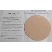 Final Polish Pad with PSA backing, pre-charged for cabbing