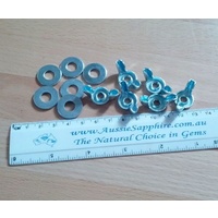 Thumler Model B - set of six wingnuts and washers for the lid