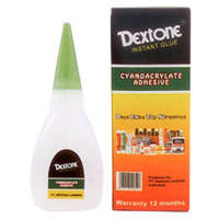 Dextone Cyanoacrylate Adhesive (superglue type), quick setting