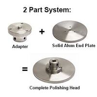 6" Solid Aluminium End Plates Full Face - you select thread