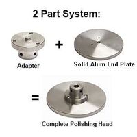 8" Solid Aluminium End Plates Full Face - you select thread