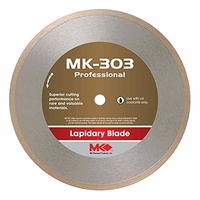 7" x 0.030" x 1" MK303 Diamond Lapidary Blade for cutting stone or glass