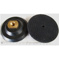 3" / 75mm Flexible Rubber Backing Plate with felt/velcro pad incl