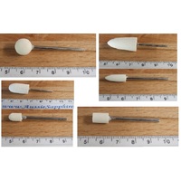 Felt Polishing Bobs to polish stone or metal - choose from 7 shapes