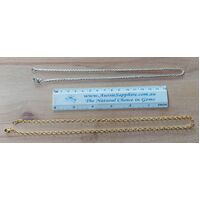 Plated (Base Metal) Chain - Medium Cable style, 18 inches