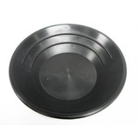Test Gold Pan, Black Plastic, 250mm (10") Diameter