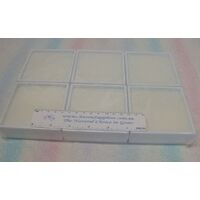 Lot of 6 x 90mm WHITE Gem Boxes