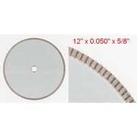 12" X 0.050" X 5/8" SILVER TURBO DIAMOND BLADE (300MM DIAMETER)