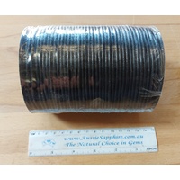 3mm Black Round Leather Cord in 100 metre roll