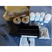 Auscut Smooth 3 Double Barrel Rotary Tumbler with rock polishing kit