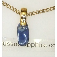 Polished Flat Sapphire Pendant