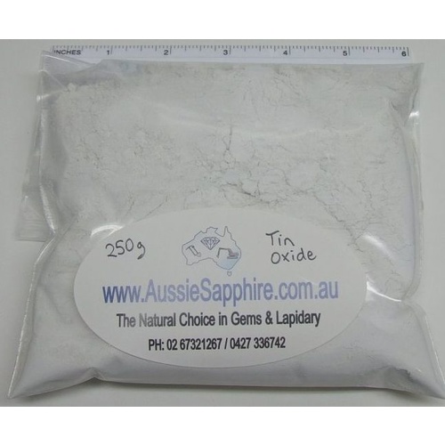 250g Tin Oxide Polish for tumbling, cabbing or faceting