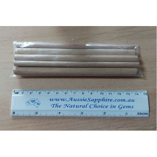 Set of 6 wooden dops for cabbing