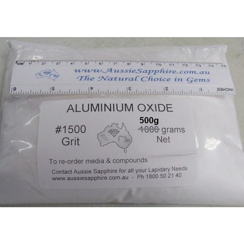 PRE-POLISH: Aluminium Oxide #1500, xtra Fine Pre-Polish [Weight: 500 grams]