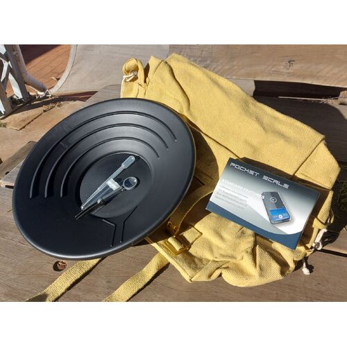 Gold Panning Kit with pan, scales, tweezers and backpack