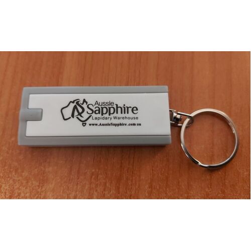 Key Chain Torch with white led and Aussie Sapphire logo