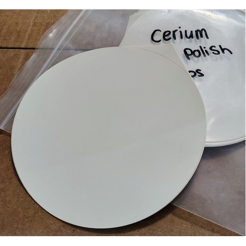 Cerium pre-charged Polishing Lap with PSA backing