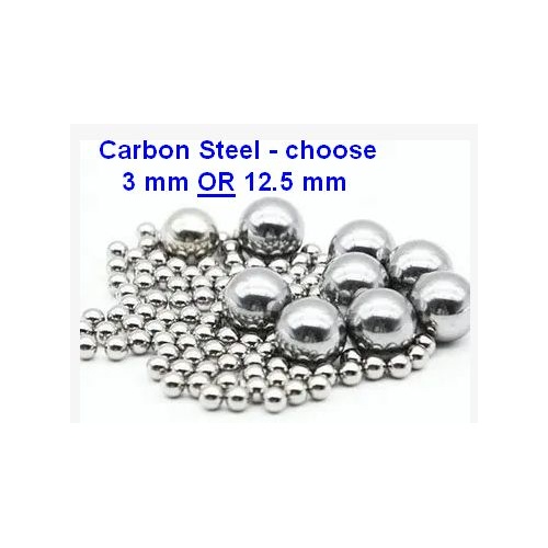 Carbon Steel  Balls for tumbling or ball mill - 3mm OR 12mm [Size: 3 mm]