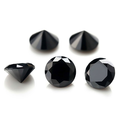 Black Spinel - 1.5 mm Standard Round Cut  [Size: 1.5 mm]
