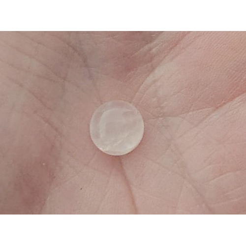 Rose Quartz - pale pink 9mm round cabochon [Shape: Round Cabochon] [Size: 9 mm]