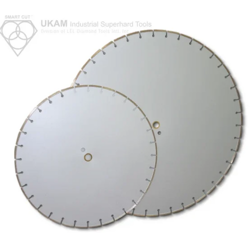 16" x 0.085" x 1" Ukam Segmented continuous rim diamond blade