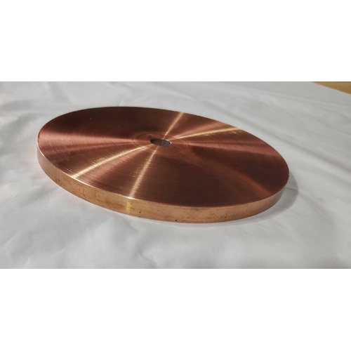 Solid 6" copper lap for pre-polish or final polish, quality alloy