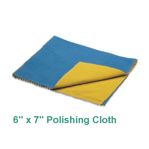 BRILLIANT Polishing cloth 6 "x 7" double sided