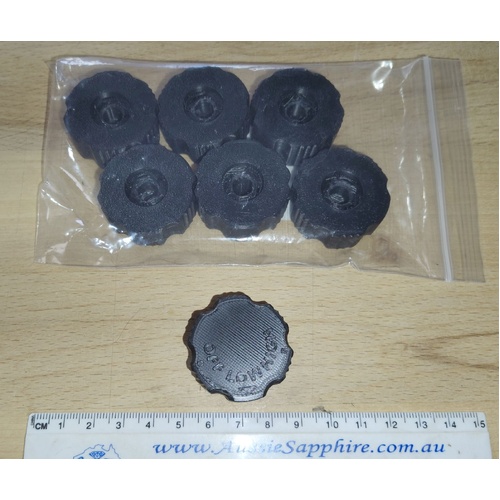 Set of plastic knobs for the AS-6x6 water taps