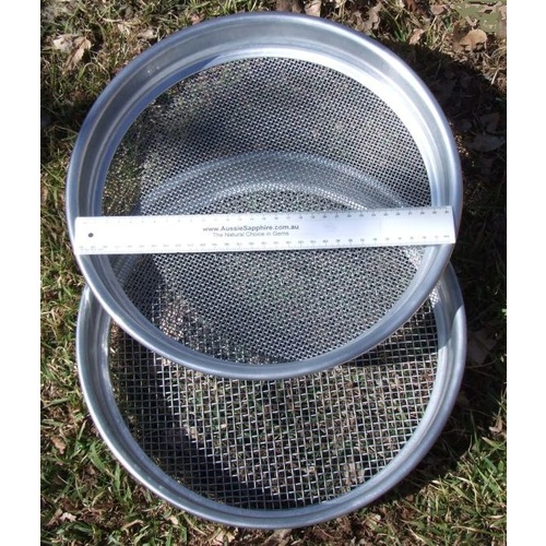 Fossicking, Gem Prospecting, Gold Sieves, Aluminium, Fine/Coarse