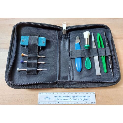 Watch Battery Kit with storage pouch (9 tools included)