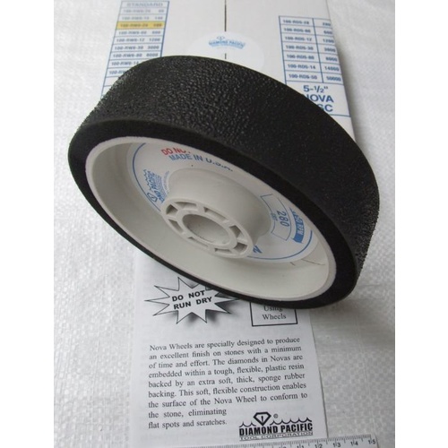#600 Nova 6" Ø x 1½" Flexwheel Diamond Cabbing Wheel [Grit: #600]