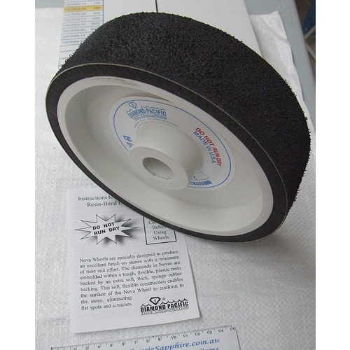 #8000 Nova 8" Ø x 2" Flexwheel Diamond Cabbing Wheel [Grit: #8000]