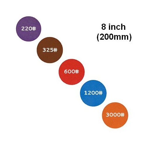 #325 Brown 8 inch Hi-Tech Resin Bond Diamond Soft Laps, PSA Back [Grit: #325]