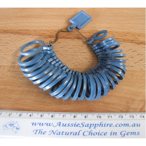 Ring Sizer, Plastic set, US sizes 1 to 15